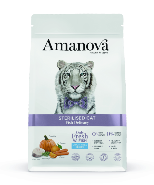 Amanova feline adult sterilised - fish delicacy grain free