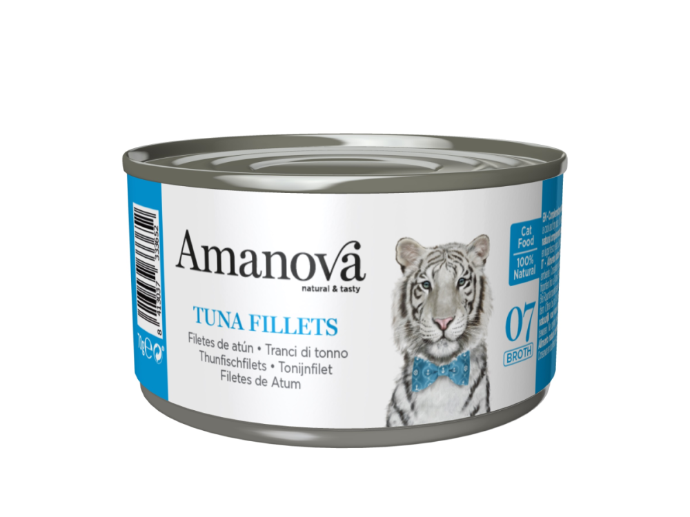 Amanova Feline Adult - Tuna Fillets Grain Free 07 (Bouillon),70g