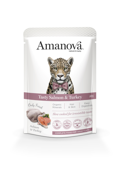 Amanova Feline Adult - Tasty Salmon & Turkey Grain Free P11, 85g