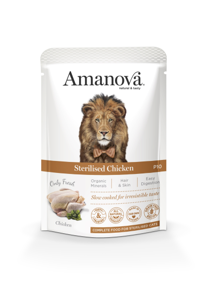 Amanova Feline Adult Sterilised - Chicken Grain Free P10, 85g