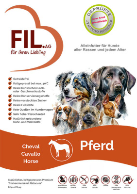 FIL Pferd Natürliches, kaltgepresstes Premium Trockenmenü mit Galacum®
