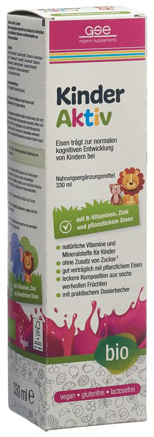 GSE GSE Kinder Aktiv Complex, 330 ml, Flasche, flüssig, Bio