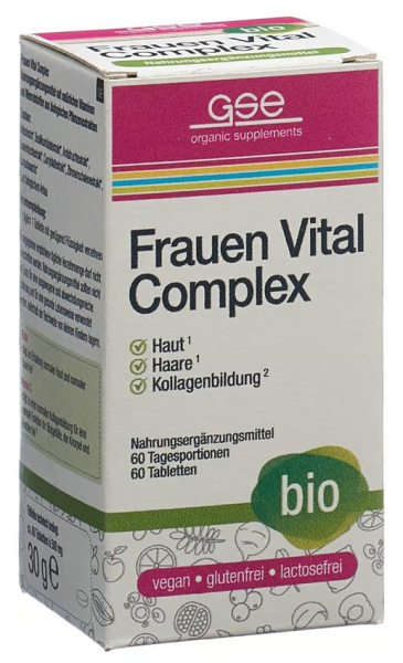 GSE GSE Frauen Vital Complex, 60 Stück, Glas, Tablette, Bio