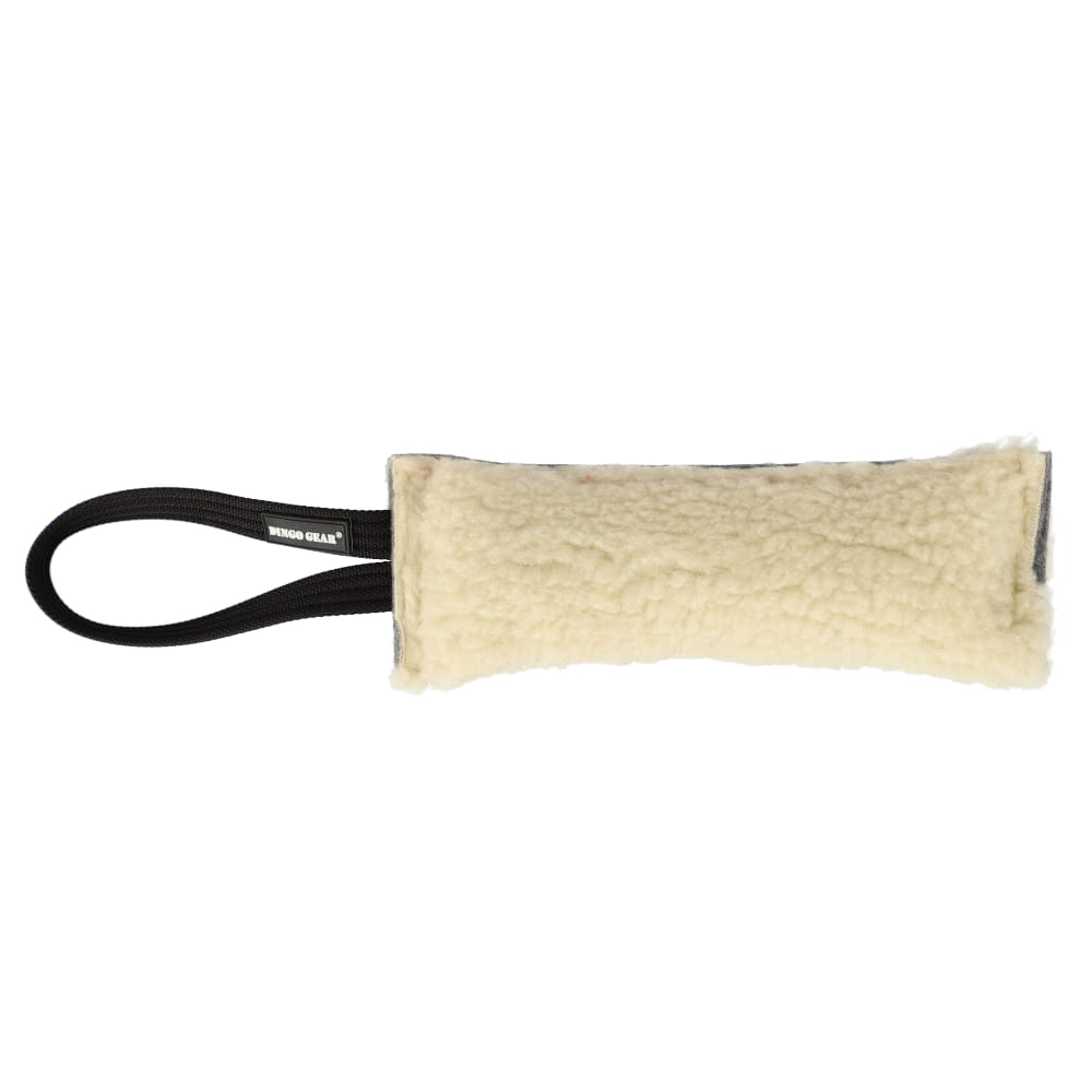 Dingo Gear Plüsch Beisswurst, mit Quietschi, 1 Handle, 8x26cm