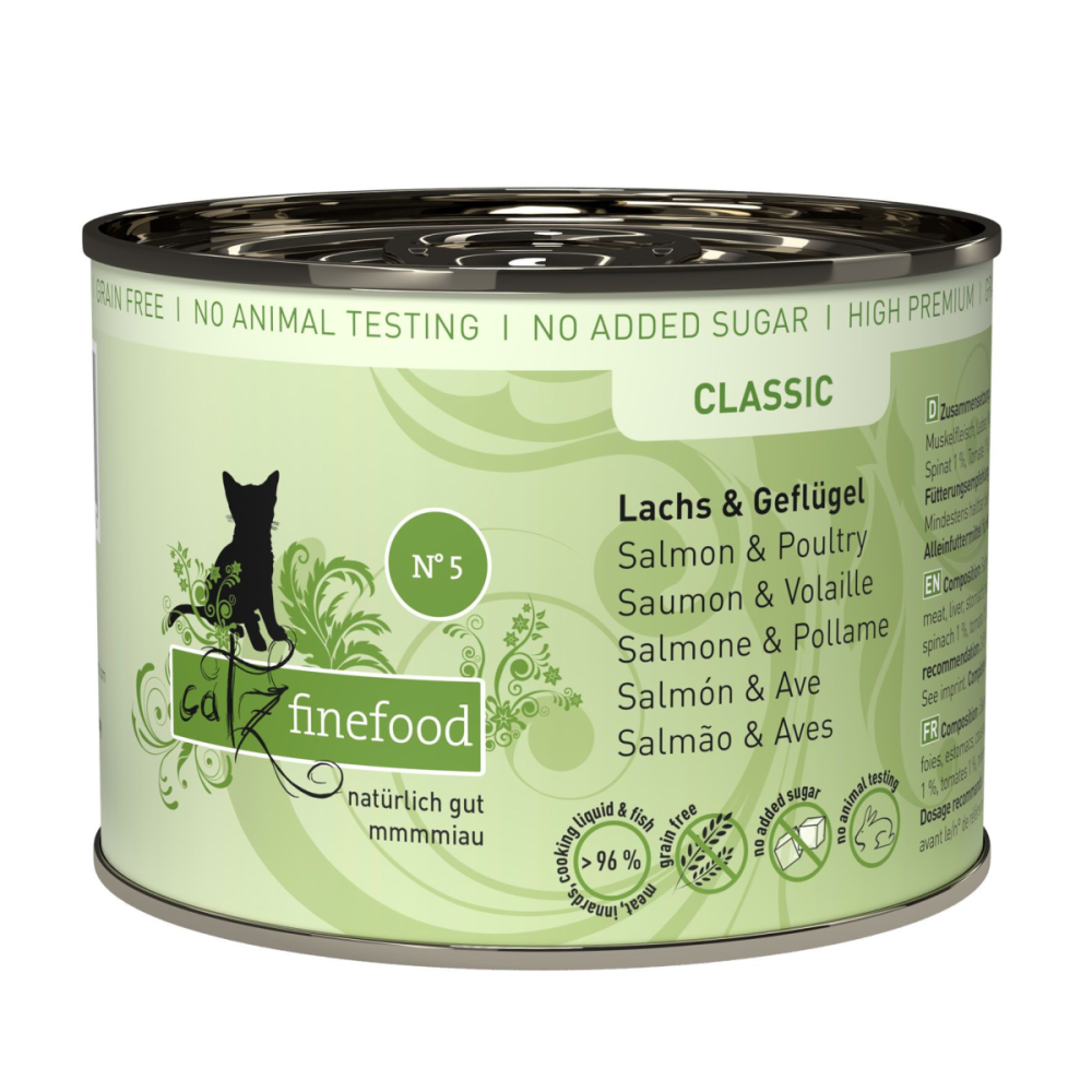 Finefood catz classic finefood No.05 Lachs & Geflügel